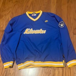 Nike Cooperstown Collection Pullover-Brewers